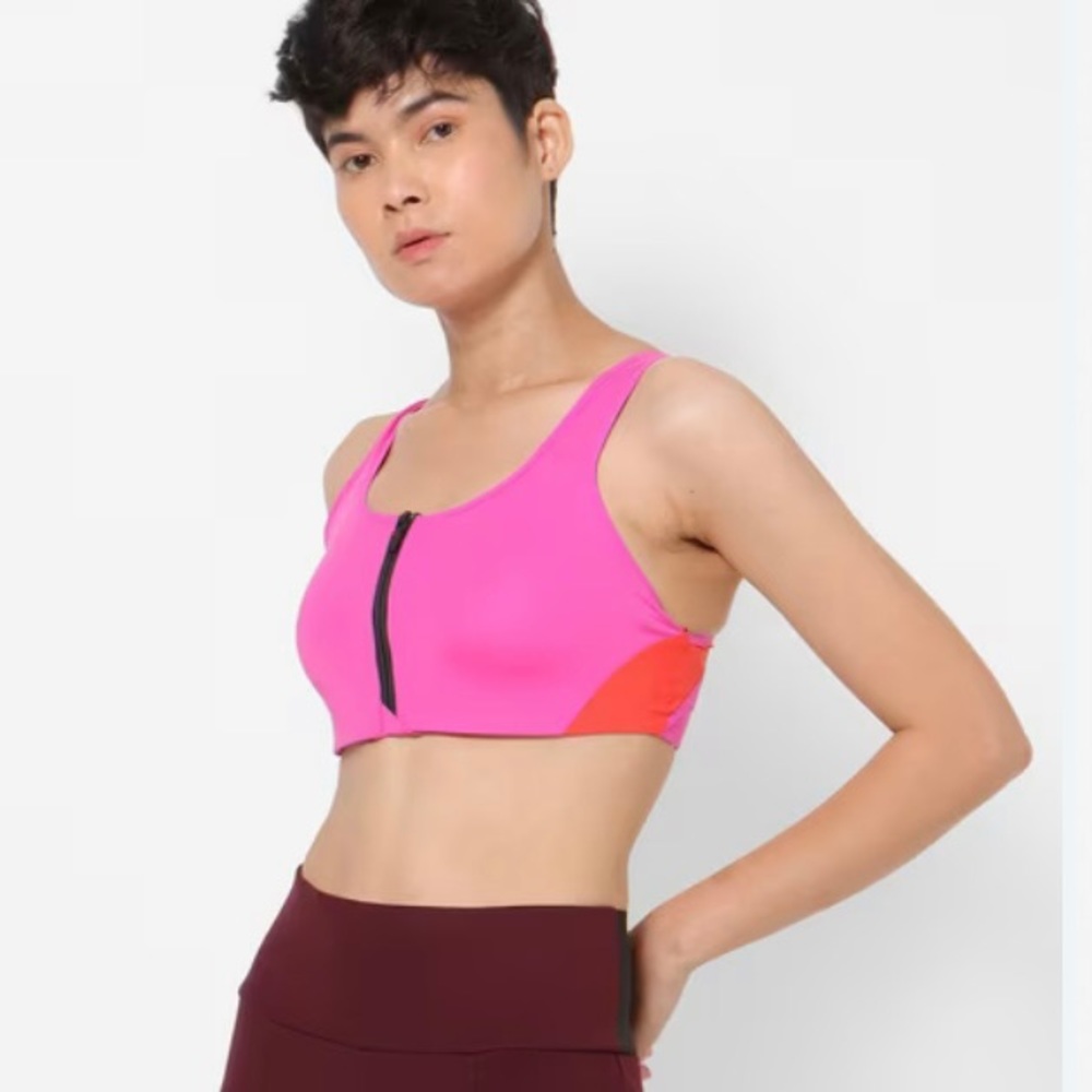 Nike High-Support Padded Zip-Front Sports Bra